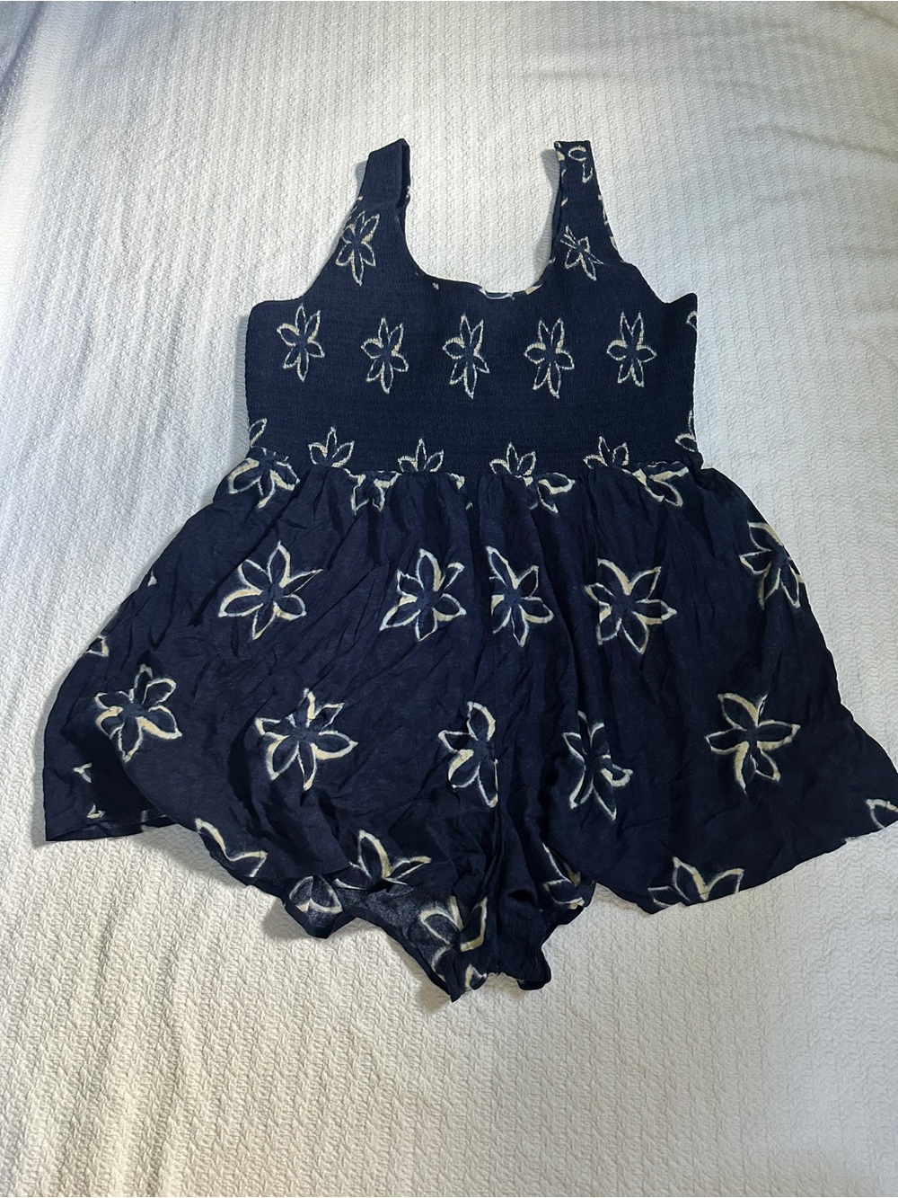 American Eagle Outfitters Navy Floral Romper